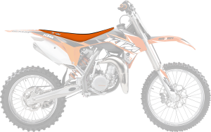 Double Grip 3 Seat Cover Orange, 3, nordicamoto.ro