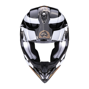 Casca cross-enduro SCORPION EXO VX-16 EVO AIR TUB Negru / Alb S, 2, nordicamoto.ro