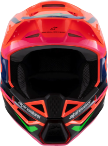 Alpinestars S-M3 Deegan gyermek sisak, narancssárga/rózsaszín/lila, M méret, 4, nordicamoto.ro