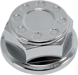 Steering Stem Nut Chrome, 1, nordicamoto.ro