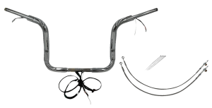 Plug & Play Ez Install 1-1/2(r) Round Top Handlebar Kit Silver