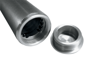 Sensor-type Knurled Handgrips Silver