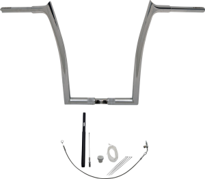 1-1/4(r) Ez Install Pointed Top Handlebar Kit Silver, 2, nordicamoto.ro
