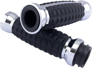Grenade Grips Silver, 1, nordicamoto.ro