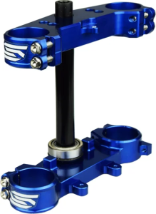 Triple Clamp Blue