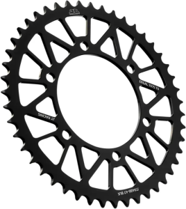 JT SPROCKETS Racelite alumínium hátsó lánckerék, fekete , nordicamoto.ro