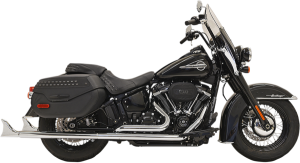 Fishtail True Dual Exhaust System Black