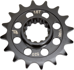 Lightweight Steel Sprocket Black, Zinc, 1, nordicamoto.ro