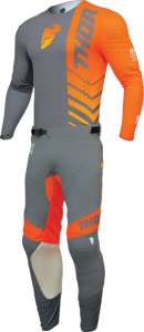 Tricou Thor Prime Analog Gray/Orange S, 3, nordicamoto.ro