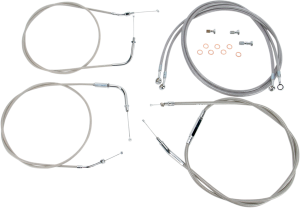 Stainless Handlebar Cable/line Kit Silver, 1, nordicamoto.ro