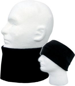 Fleece Double Layer Neckgaiter Black, 2, nordicamoto.ro