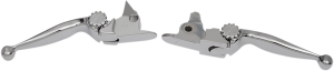 Journey Adjustable Lever Set For Harley Models Silver