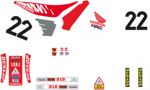 Graphics Kit Red, White