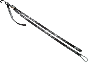 MOOSE RACING Carabiner Tie-downs Black 