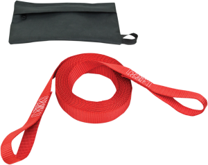 Tow Strap With Pouch Red