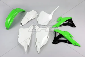 Teljes karosszériakészlet Kawasaki fehér, zöld és fekete modellekhez