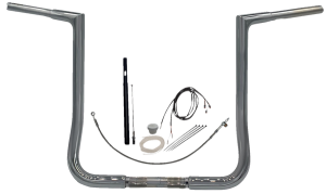 1-1/4(r) Ez Install Flat Top Handlebar Kit Silver, 3, nordicamoto.ro
