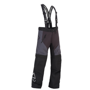 AMOQ Snowcross fekete/sötét szürke 150 cm-es gyermek motoros nadrág, 1, nordicamoto.ro
