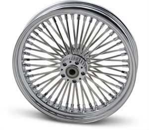 Fat Daddy Front Wheel 18x3.5 Dual-disc Chrome Silver