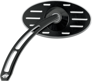 Billet Aluminum Mirrors With Clear Glass Black