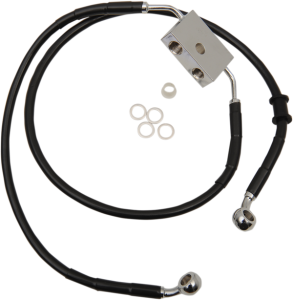 Extended Length Brake Line Black, Vinyl Coated Oversize [+203 mm (8'')], 1, nordicamoto.ro