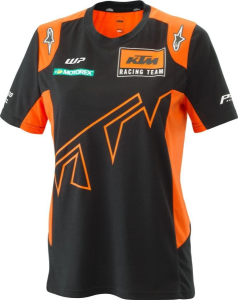 KTM Team női póló, narancssárga/fekete