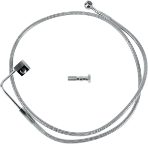Stainless Steel Brake Line Kit Silver, Clear-coated
