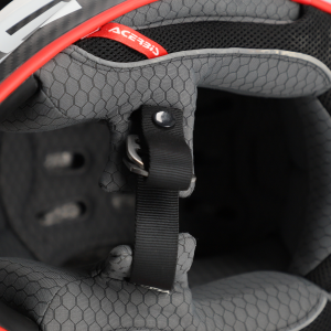 Casca Acerbis Steel Carbon 22-06 Fekete/Piros XL, 2, nordicamoto.ro