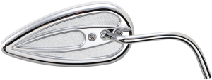 Teardrop Mirror With Steel Stem Chrome, 1, nordicamoto.ro