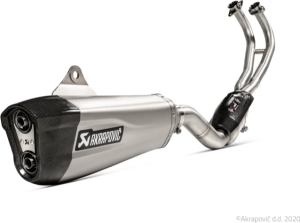 Racing Line Full Exhaust System Scooter Black, Silver 