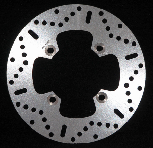 Round Hpsr Solid Brake Rotor Silver, Stainless Steel, Zinc