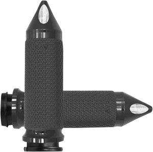 Vibration Dampening Memory Foam Grips Black, 1, nordicamoto.ro