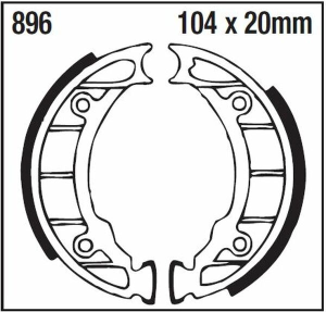 Standard Brake Shoes, 2, nordicamoto.ro