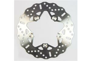 Contour Fixed Brake Rotor Silver, Stainless Steel
