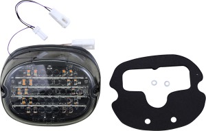 Low Profile Led Taillight With Integrated Auxiliary Turn Signals Red