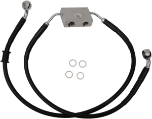Extended Length Brake Line Black, Vinyl Coated