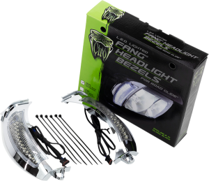 Fang® Headlight Bezels Chrome, 1, nordicamoto.ro