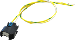 Rear Fuel Injector Connector Pigtail Black, Yellow