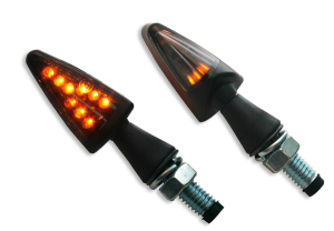 Universal E-marked Led Indicator With Rubber Stem Black, 1, nordicamoto.ro