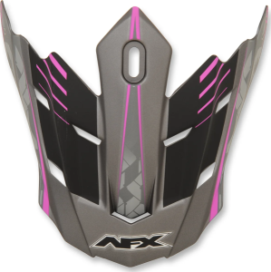 Fx-17 Factor Visor Peak Matte Frost Gray/fuchsia Black, Gray, Pink ONE SIZE, 1, nordicamoto.ro