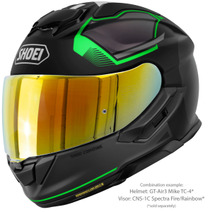 SHOEI GT-AIR3 MIKE TC-4 teljes arcú sisak, fekete/matt zöld, M-es méret, 4, nordicamoto.ro