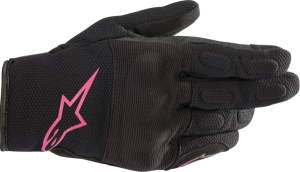 Alpinestars Stella S Max Drystar női motoros kesztyű, fekete/fukszia