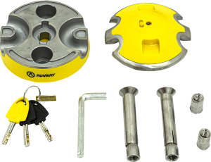 Wall & Ground Anchor Silver, Yellow