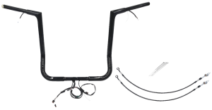 Plug & Play Ez Install 1-1/4(r) Flat Top Handlebar Kit Black, 2, nordicamoto.ro