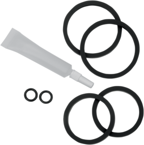 Four-piston Differential-bore Caliper Replacement Rubber Parts Black