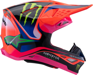 Alpinestars S-M10 Deegan sisak – narancssárga/rózsaszín/lila, L-es méret, 4, nordicamoto.ro