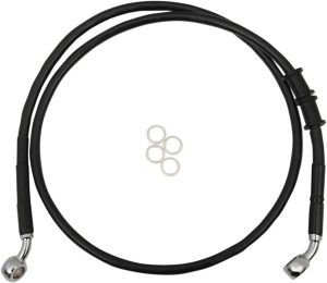 Extended Length Brake Line Black, Vinyl Coated Oversize [+51 mm (2'')], 1, nordicamoto.ro