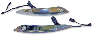 Road Glide Windshield Trim With Run/turn Led Lighting Amber, White, 1, nordicamoto.ro