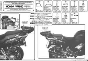 Kappa főváz a HONDA VFR 800 '98–'01-es modelljeihez