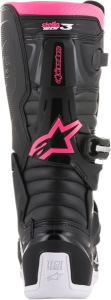 Alpinestar Stella Tech 3 női csizma, fekete-fehér-rózsaszín, 38,5-es méret, 4, nordicamoto.ro